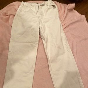 RARE Brandy Melville white cargo jeans